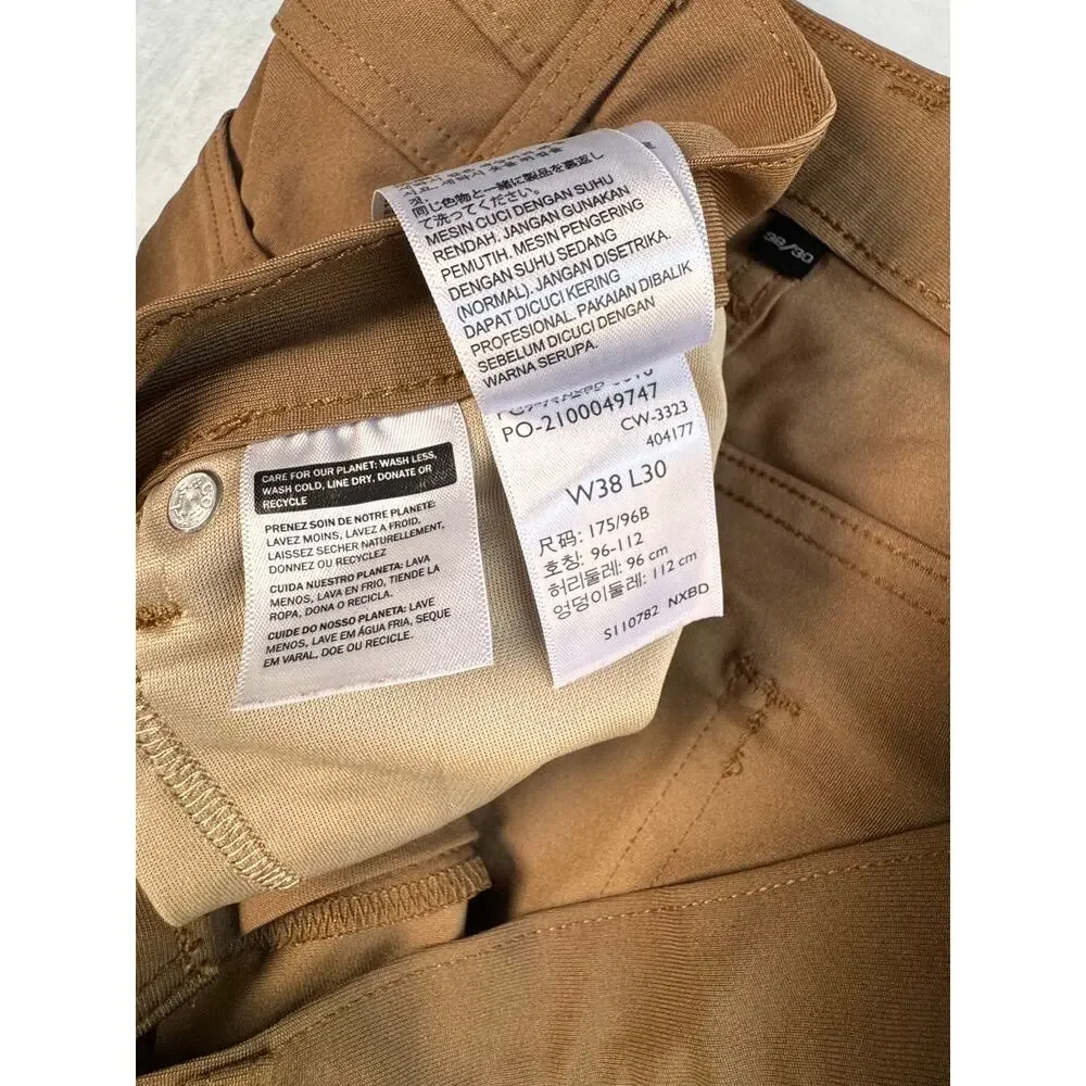Levi’s 511 Slim Fit Engineered For Movement Pants Men’s W38 L30 Brown Chino